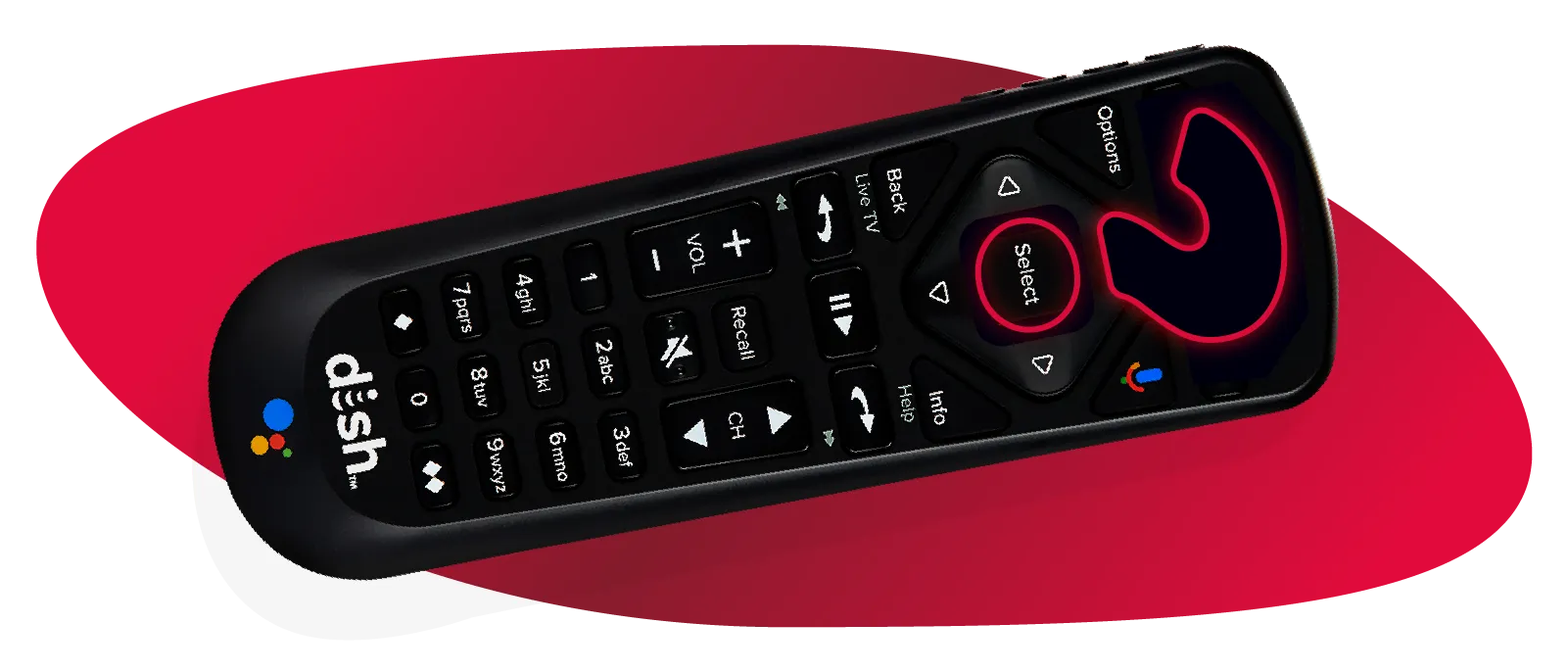 Remote with Question Mark Button